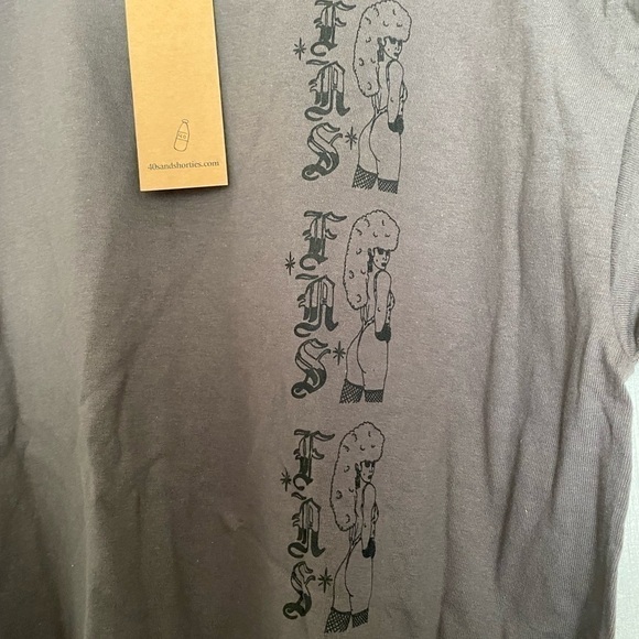 NWT 40s & Shorties Gray Tee Shirt Size Large - Picture 3 of 5